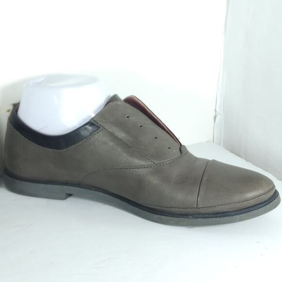 PIKOLINOS Women's Pyrgos US8,5 EU39 Gray Leather Laceless Slip-On Flat Oxford - Picture 7 of 16